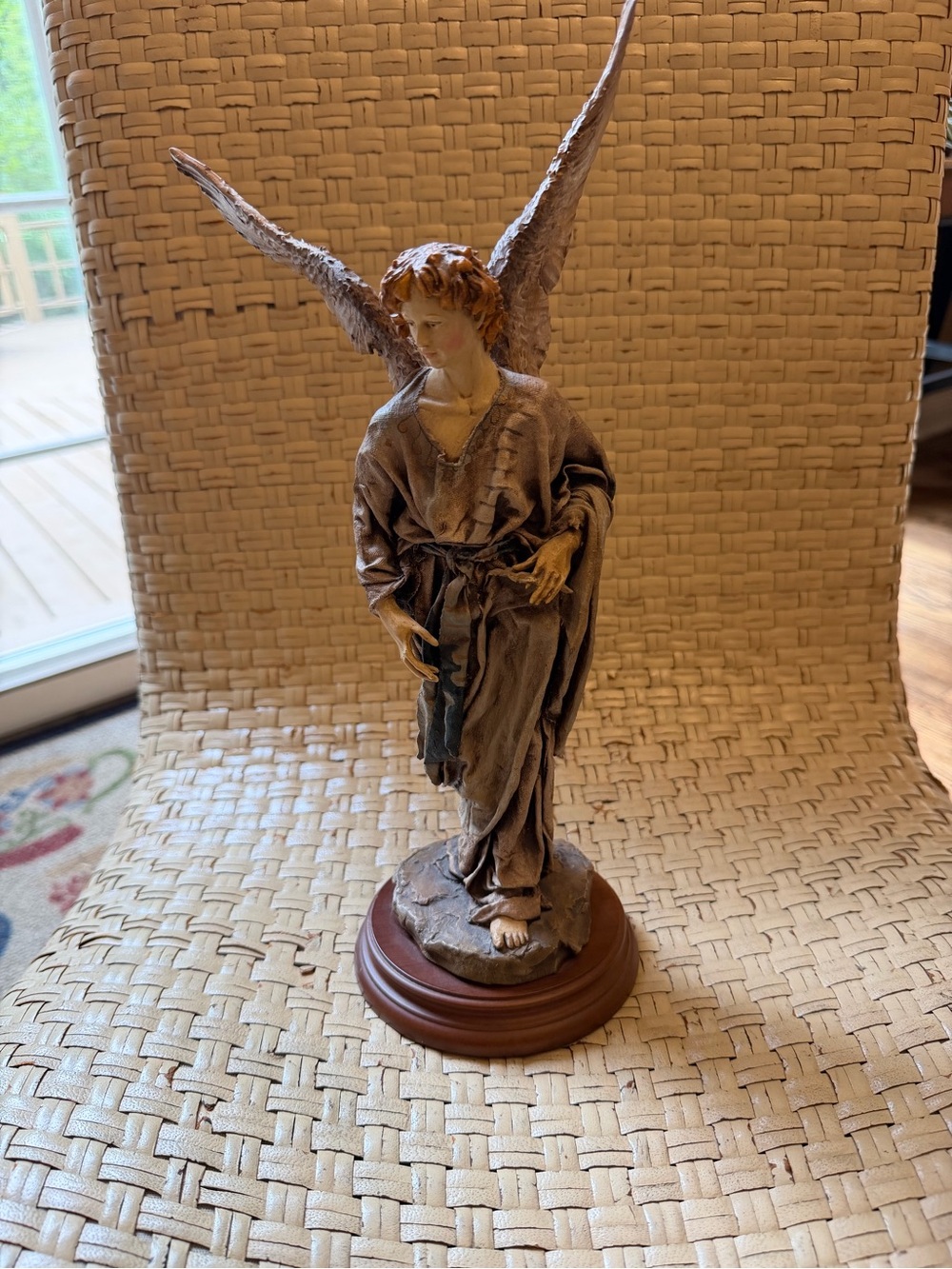 Vintage Angela Tripi by Roman male angel statue figurine